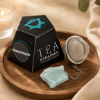 Aquamarine Raw Gemstone Tea Strainer