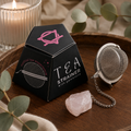 Rose Quartz Raw Gemstone Tea Strainer