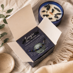 Zodiac Crystal Candle with Gemstone Bracelet - Scorpio