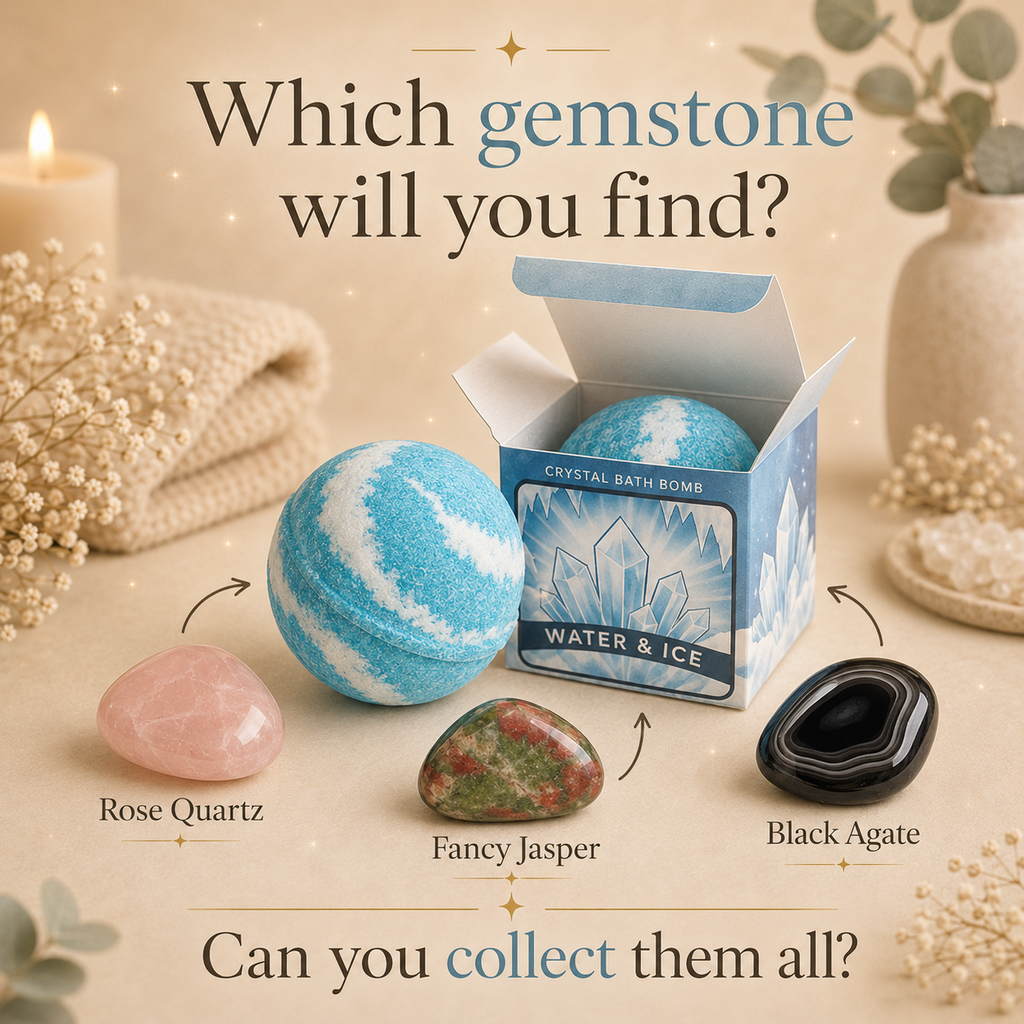 Elemental Crystal Bath Bomb - Water