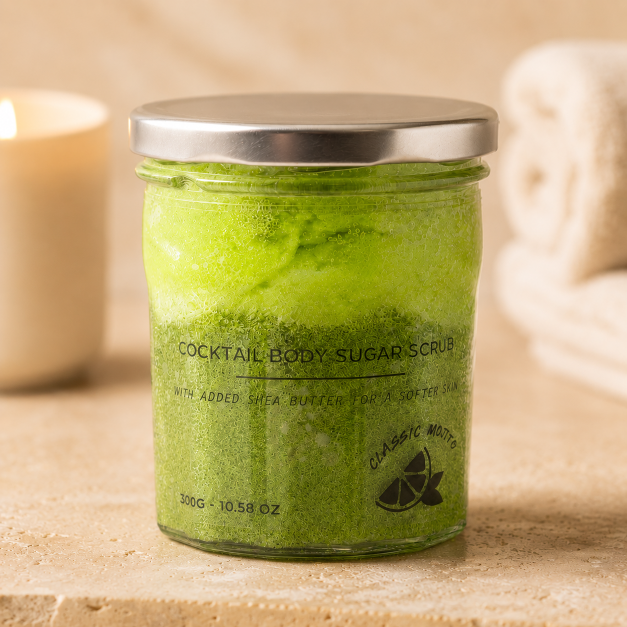 Classic Mojito Fragranced Sugar Body Scrub - 300g