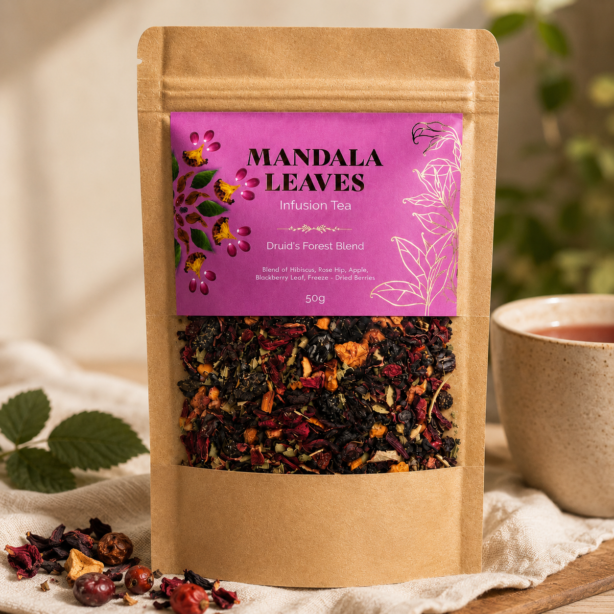 Druid’s Forest Loose Leaf Fruit Tea Blend - 50g
