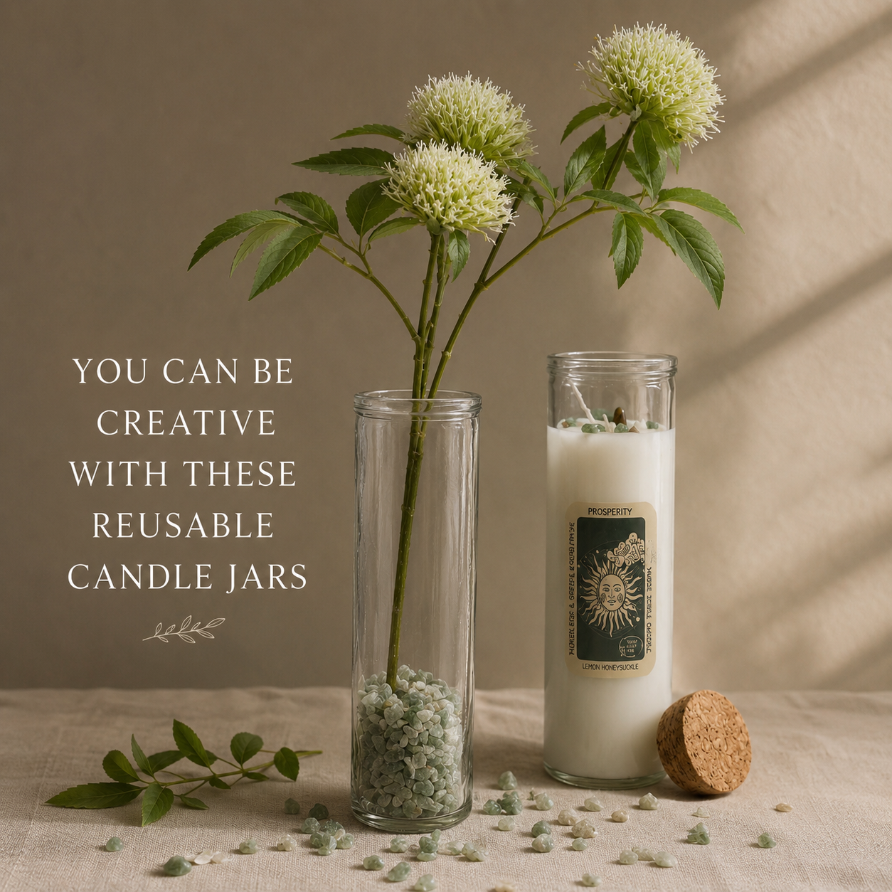 Luck Magic Spell Candle - Black Agate and Liquorice
