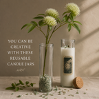 Cleansing Magic Spell Candle - White Jasper with Sage and Peppermint