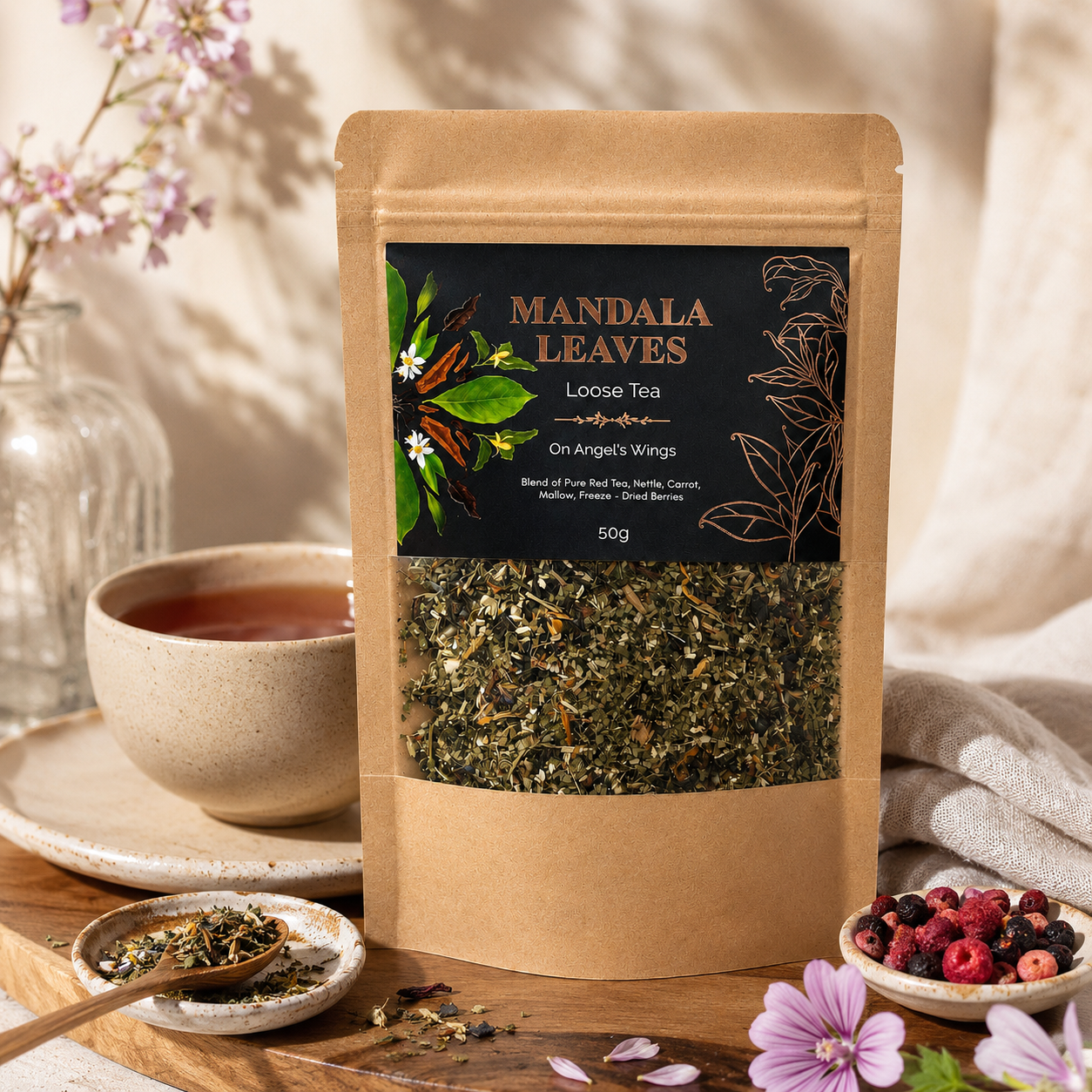 On Angel Wings Loose Leaf Pu-erh Tea Blend - 50g