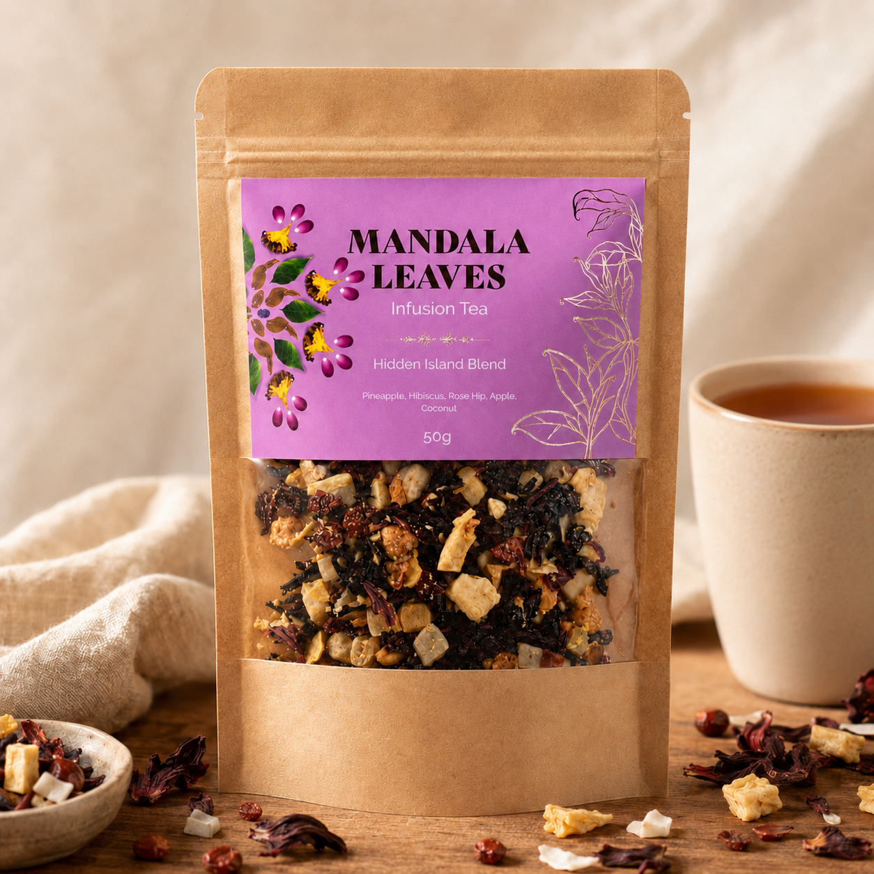 Hidden Islands Loose Leaf Fruit Tea Blend - 50g
