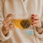 Aquamarine Raw Gemstone Tea Strainer