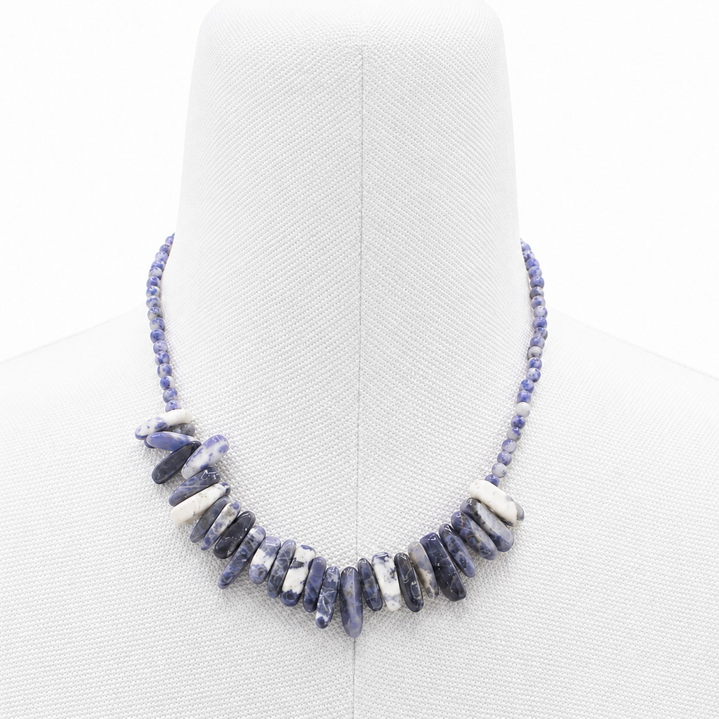 Sodalite Longstone Gemstone Necklace