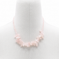 Rose Quartz Longstone Gemstone Necklace