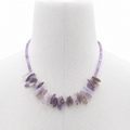Amethyst Longstone Gem Necklace