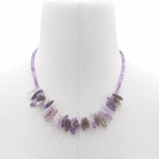 Amethyst Longstone Gem Necklace