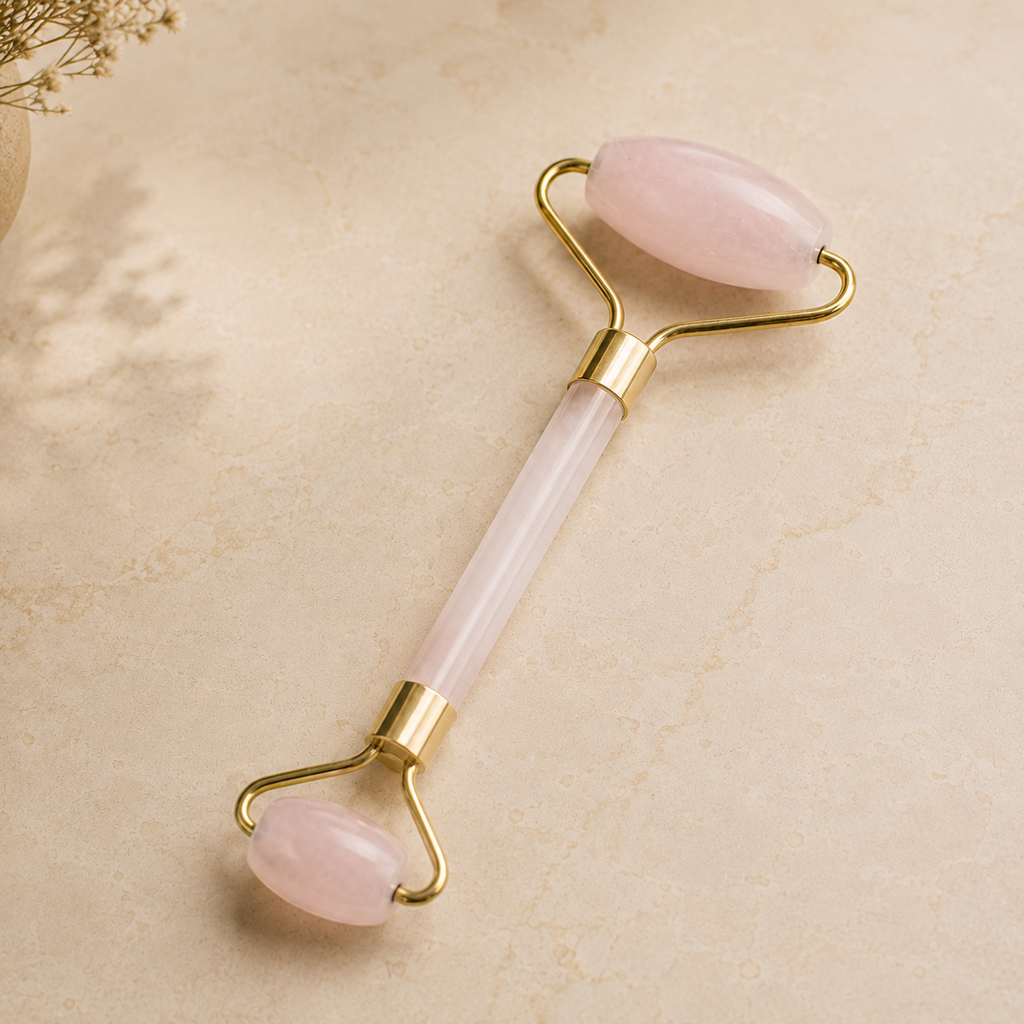 Gemstone Face Roller - Rose Quartz