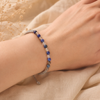Zodiac Crystal Candle with Gemstone Bracelet - Taurus