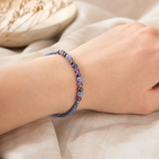 Zodiac Crystal Candle with Gemstone Bracelet - Sagittarius