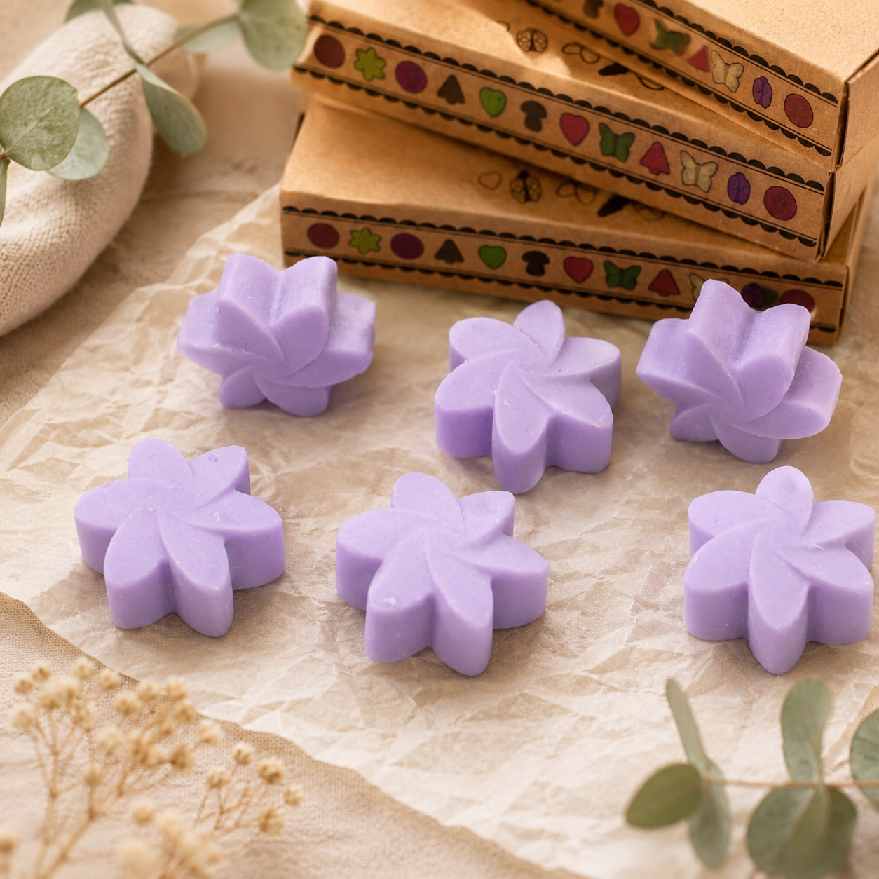 Box of 6 Wax Melts - Lavender Fields