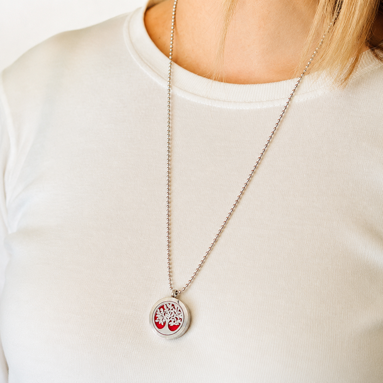 Tree of Life Aromatherapy Diffuser Necklace - 25mm