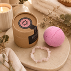 Rose Quartz Gem Bracelet Bath Bomb