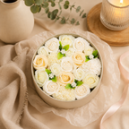 Round Box - Wedding Blessings - White & Ivory