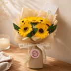 Large Sunflowers Bouquet - Love is Eternal -  Gift Card