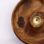Hamsa Wooden Incense Stick And Cone Burner Disc