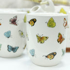 Butterfly Herbal Teapot Set With Six Cups