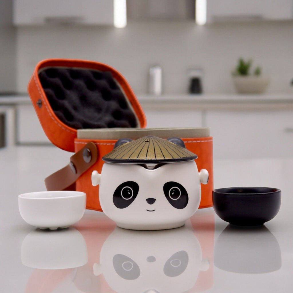 Kung Fu Panda Teapot Set With Two Cups - Travel Pack