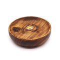 Om Wooden Incense Stick And Cone Burner Disc