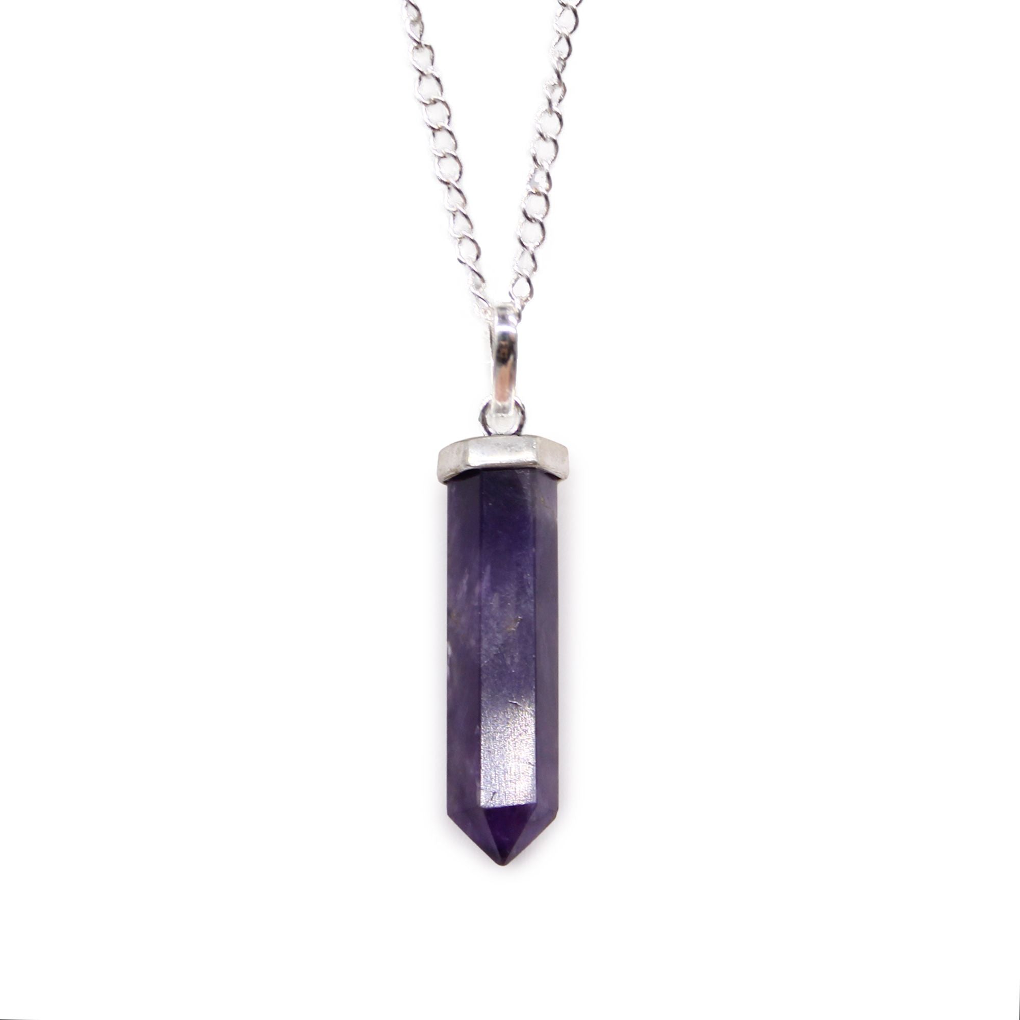 Amethyst Classic Point Gemstone Pendant