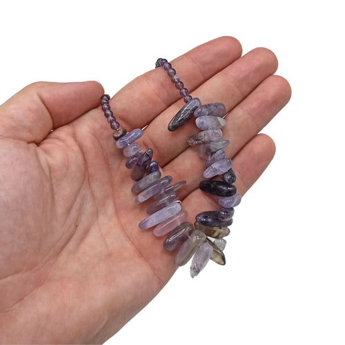 Amethyst Longstone Gem Necklace