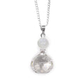 Rock Quartz Healing Hands Gemstone Pendant