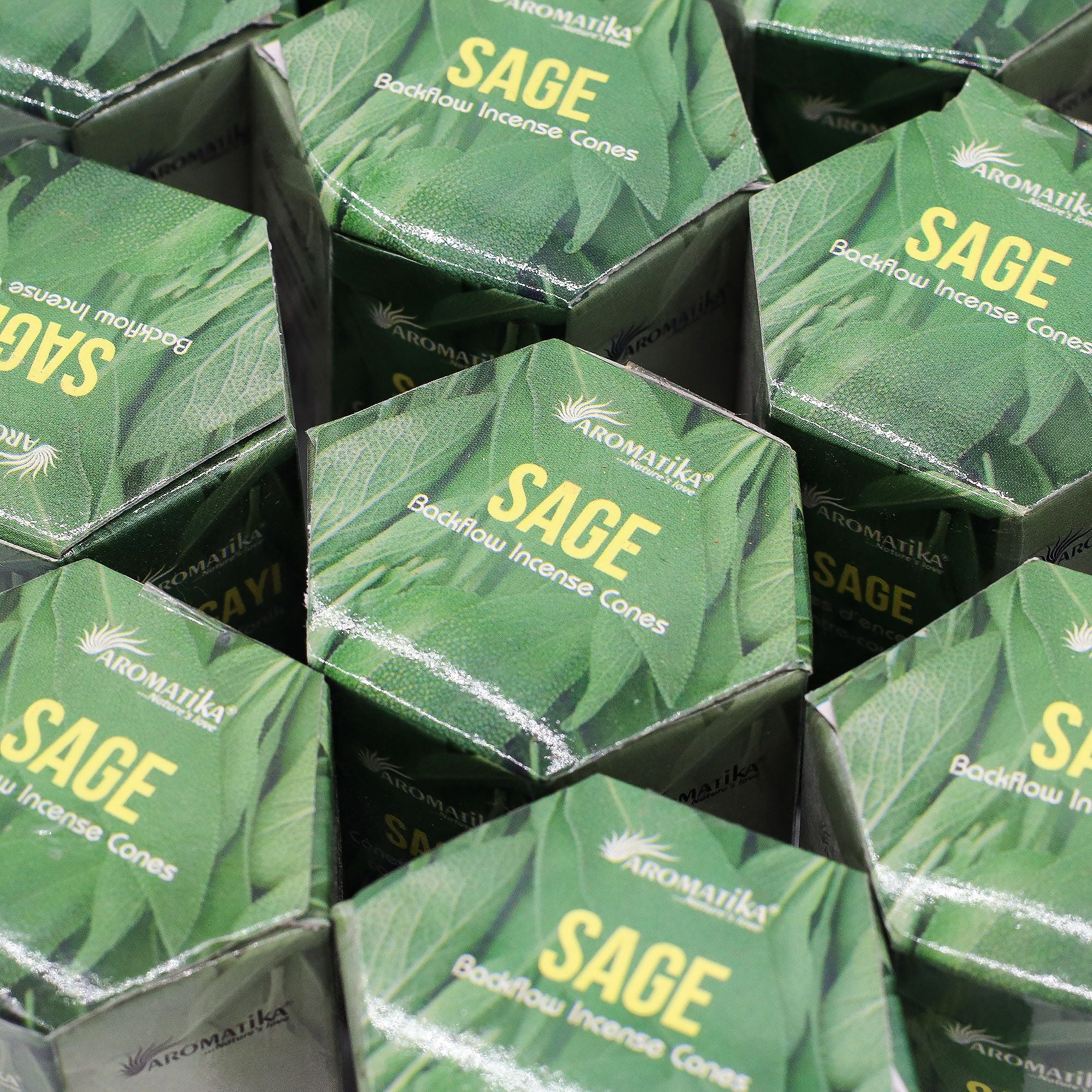 Sage Masala Backflow Incense Cones - Pack of 10