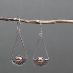 Luna Balance Silver and Gold Earrings