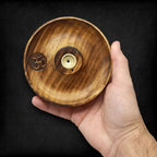 Om Wooden Incense Stick And Cone Burner Disc