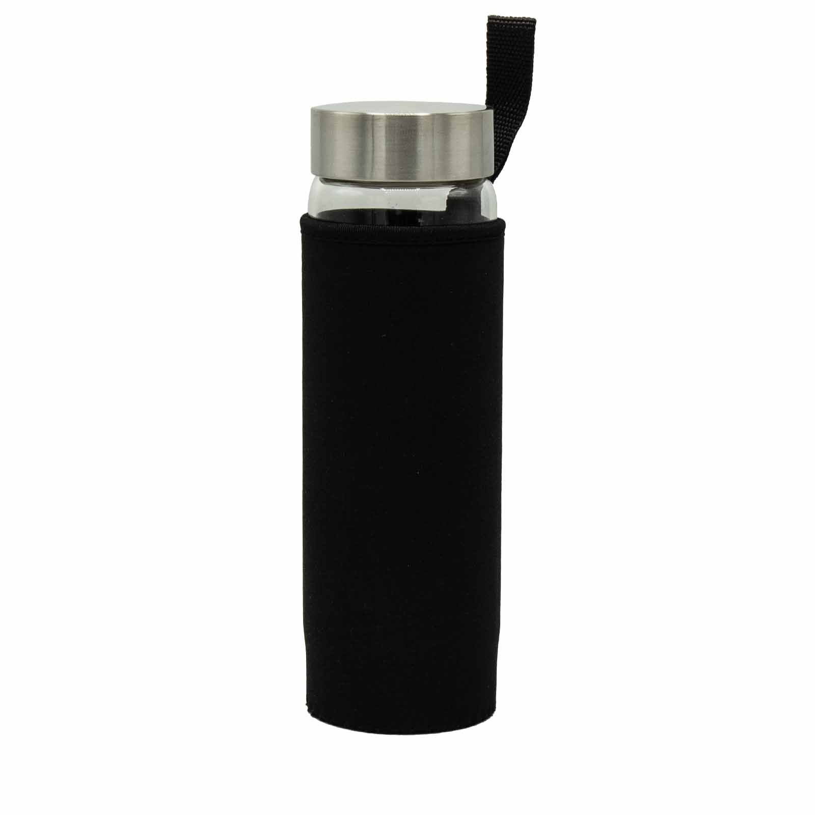 Rejuvenating Rose Quartz Crystal Infused Glass Water Bottle - Chips
