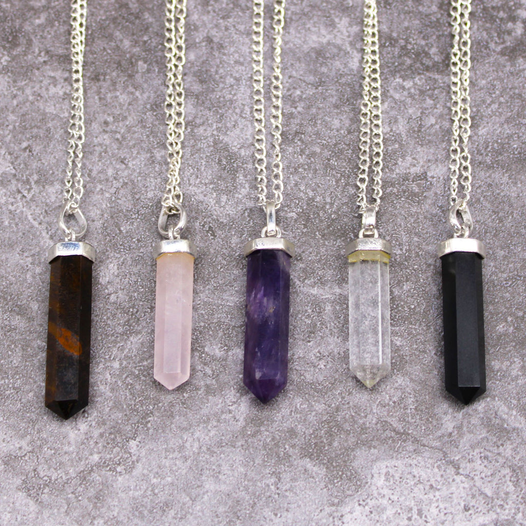 Rose Quartz Classic Point Gemstone Pendant