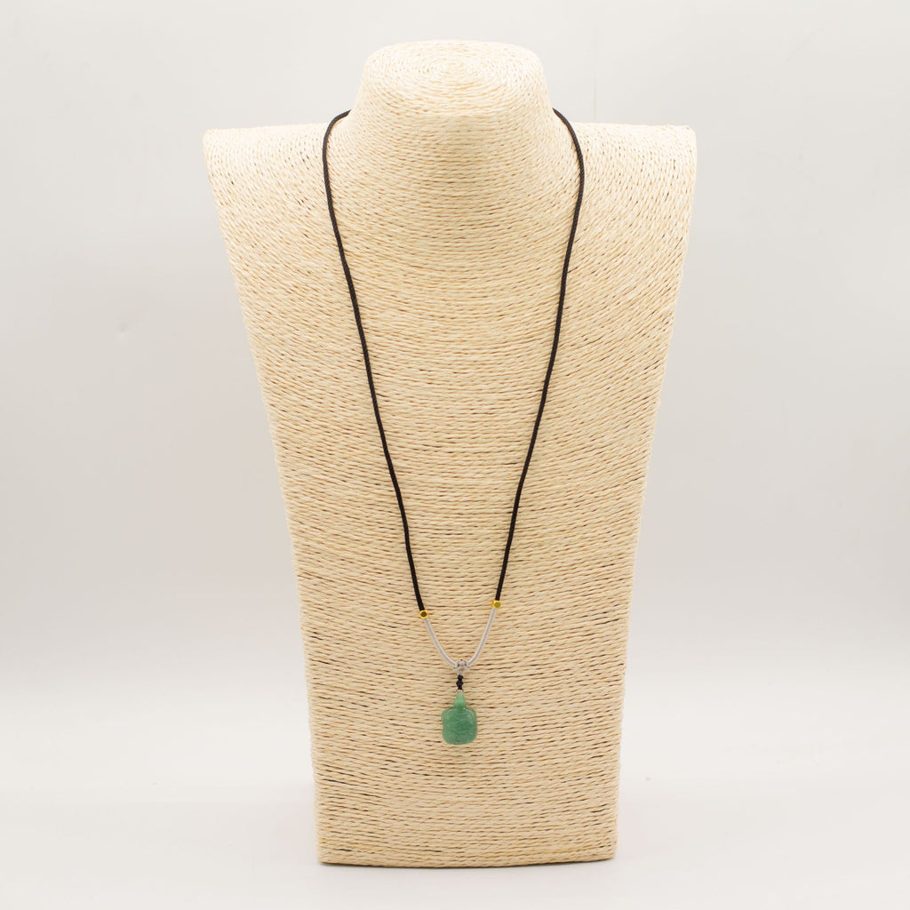 Jade Turtle Cord Gemstone Pendant