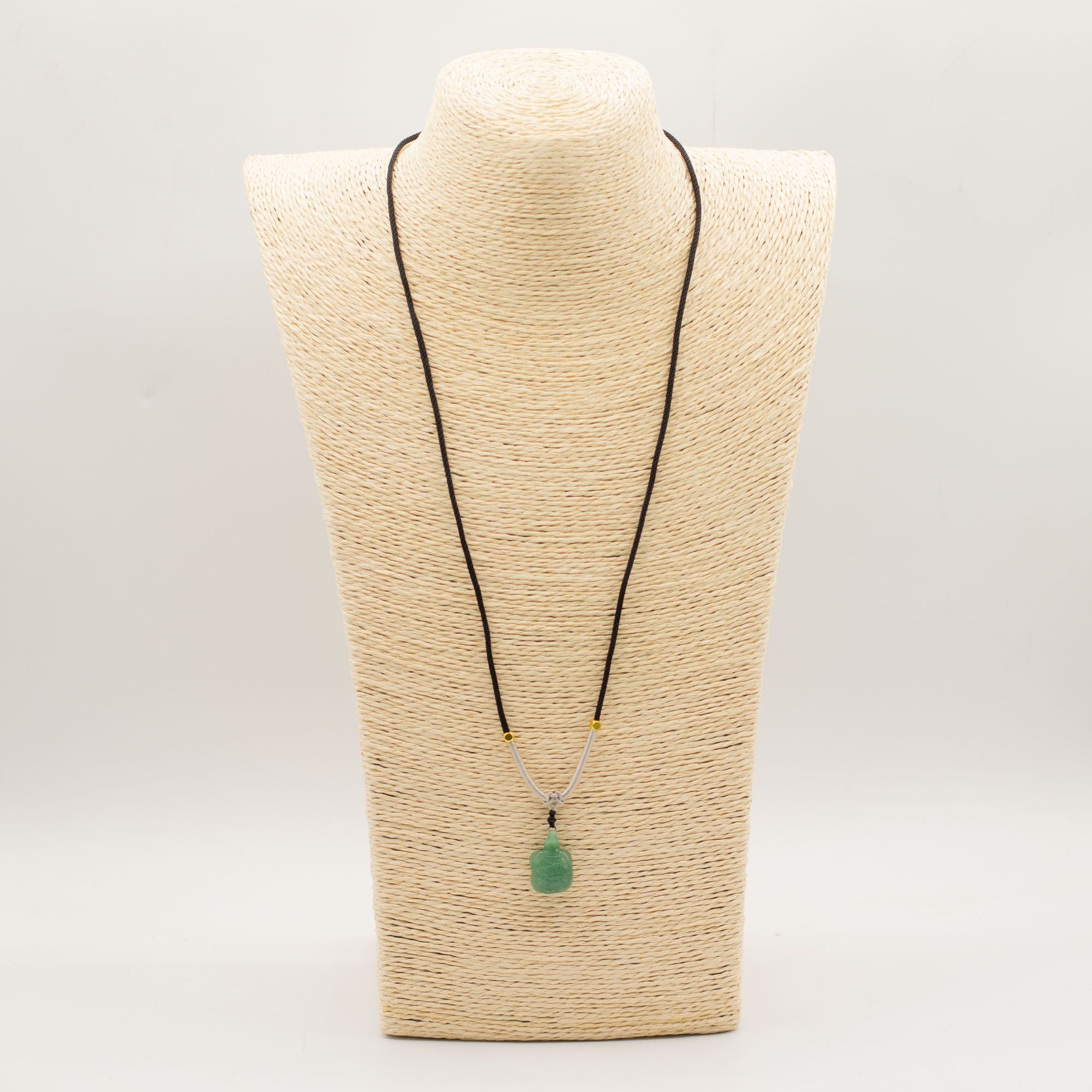 Jade Turtle Cord Gemstone Pendant