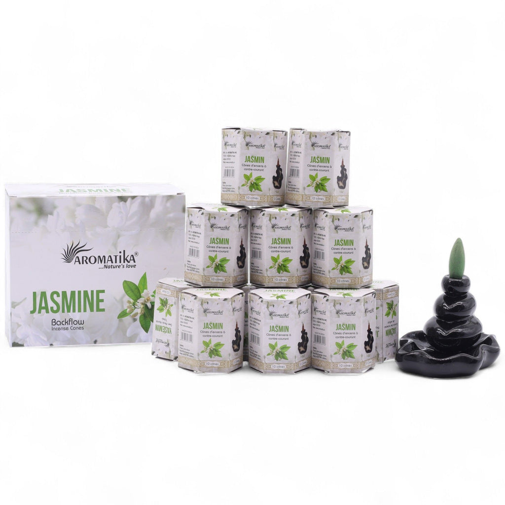 Jasmine Masala Backflow Incense Cones - Pack of 10