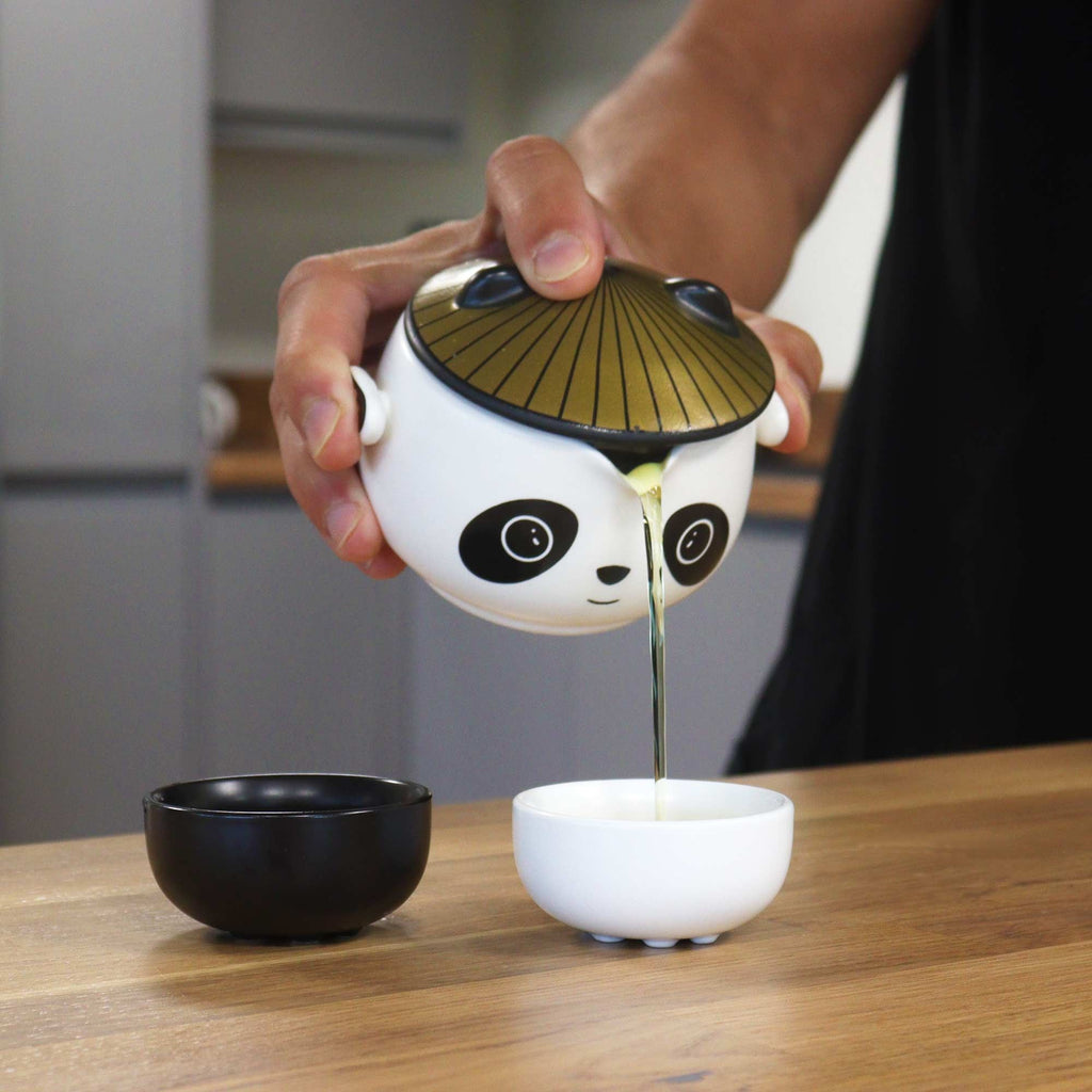 Kung Fu Panda Teapot Set With Two Cups - Travel Pack