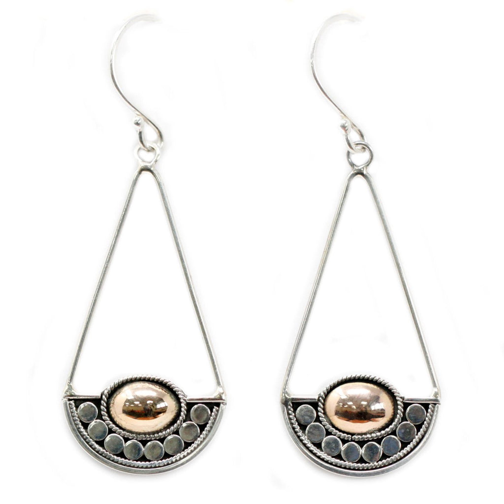 Luna Balance Silver and Gold Earrings