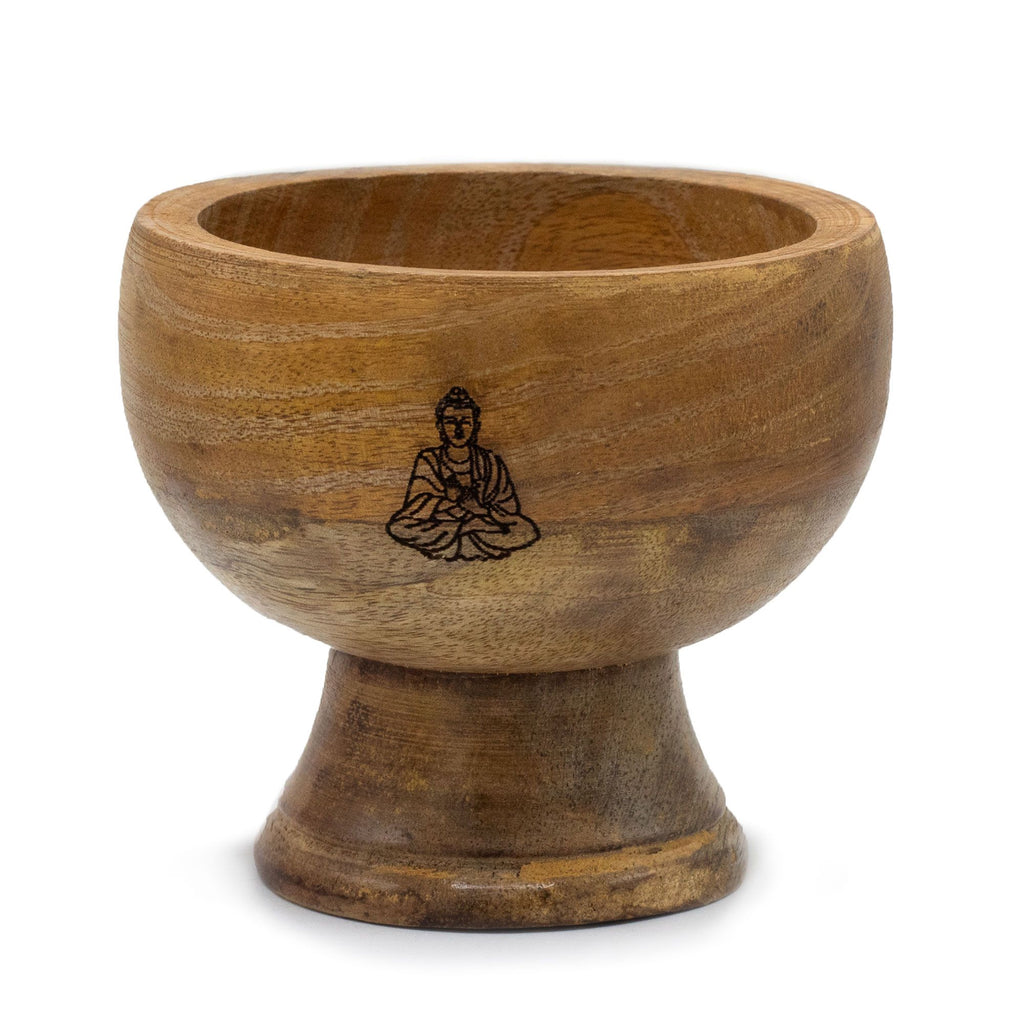 Large Buddha Ritual Bowl Incense Cone And Stick Holder - 11 x 6cm