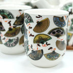 China Fans Herbal Teapot Set With Six Cups