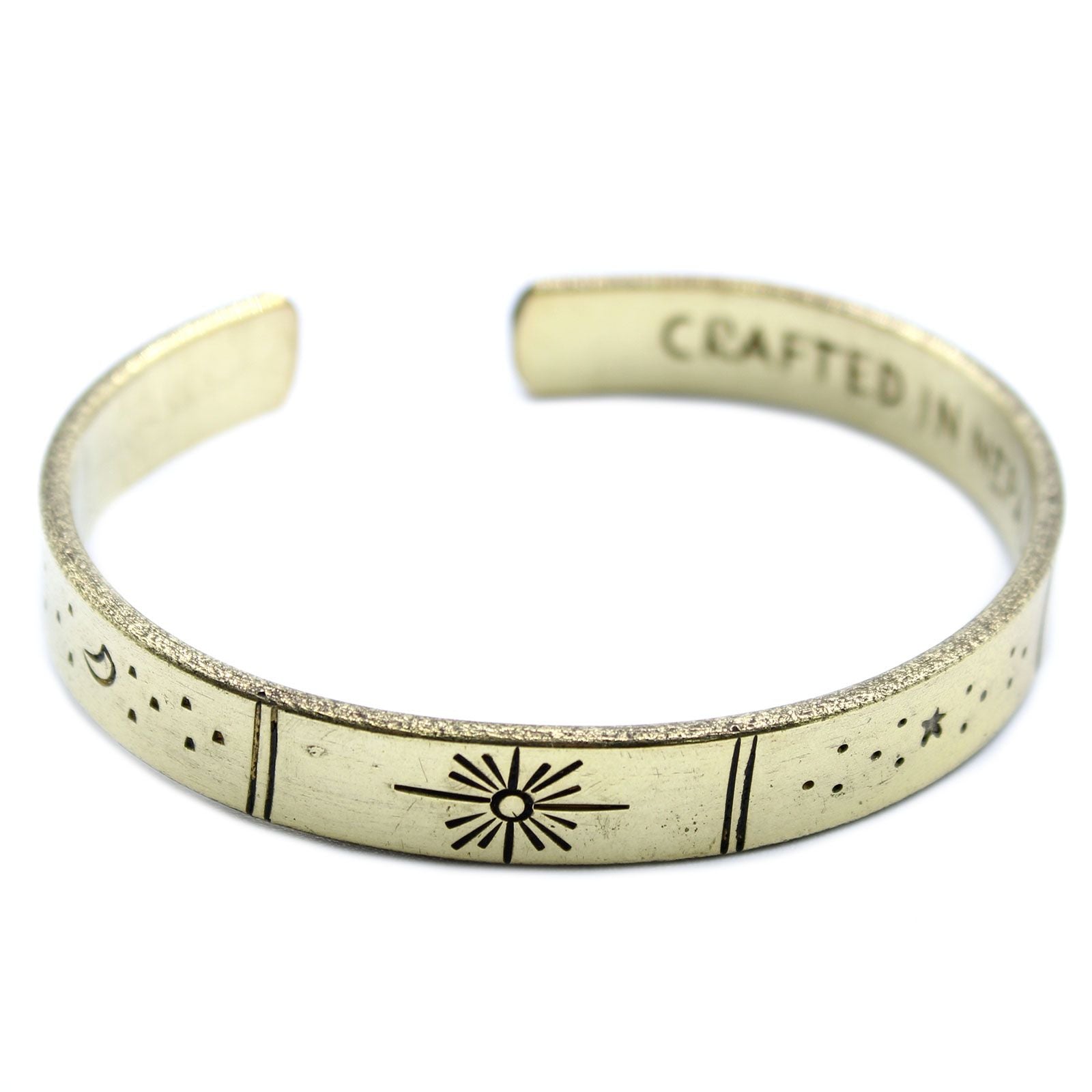 Brass Inspiration Bracelet - Sun, Moon and Stars
