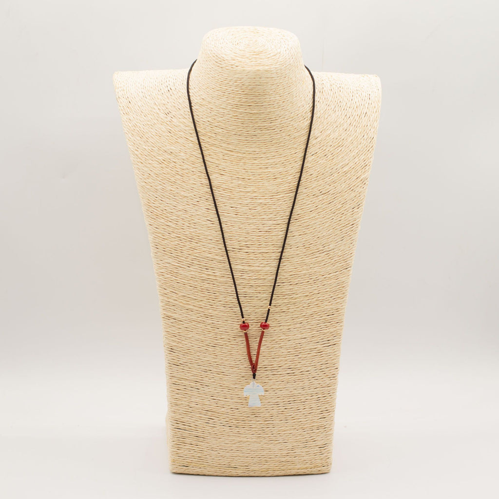 Opalite Angel Cord Gemstone Necklace