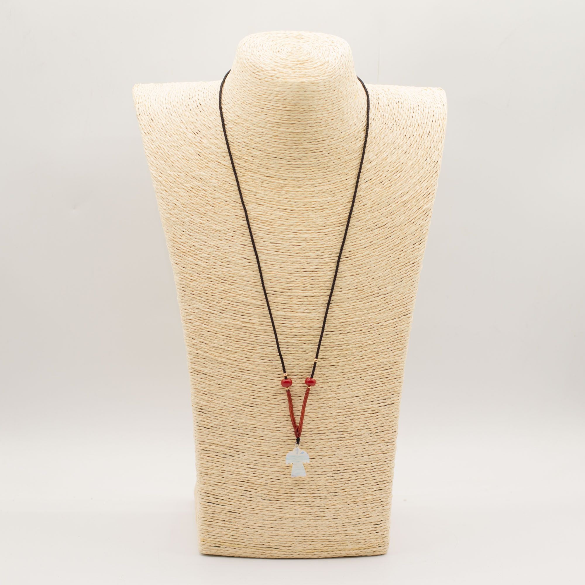 Opalite Angel Cord Gemstone Necklace