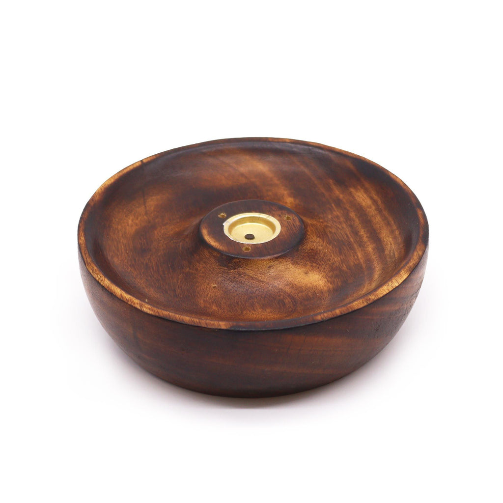 Plain Wooden Incense Stick And Cone Burner Disc