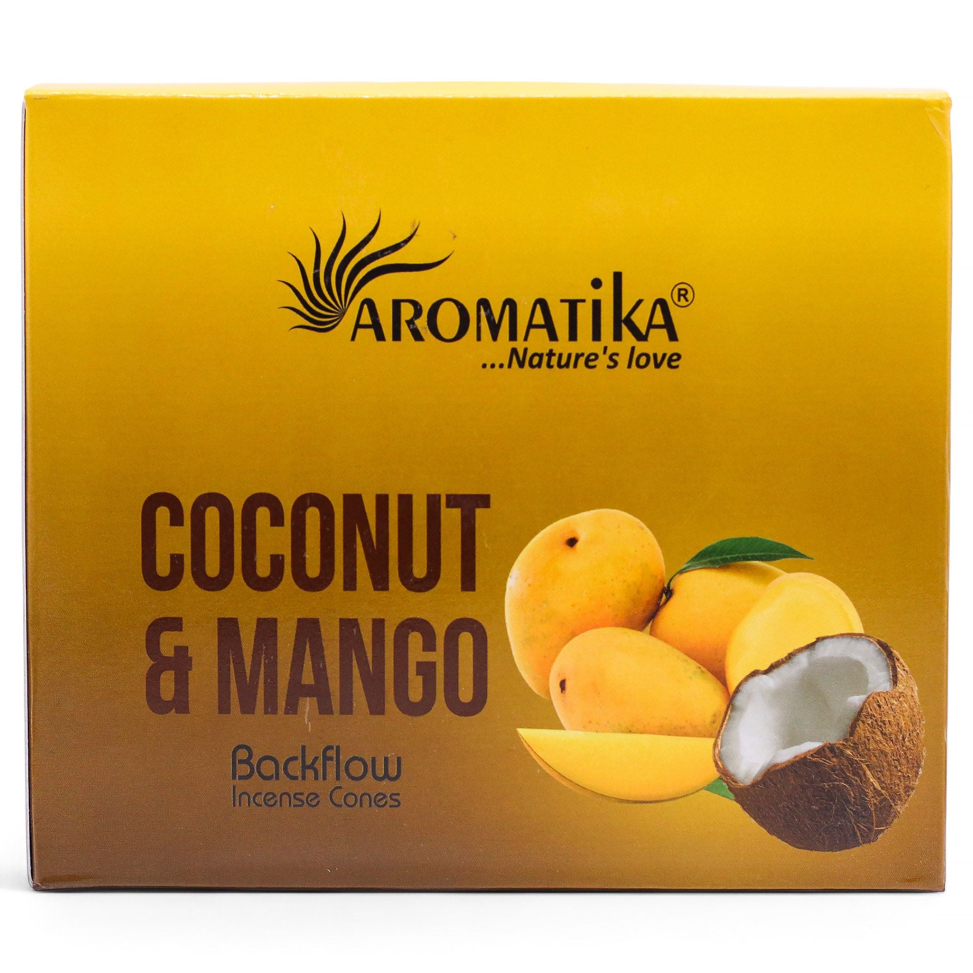 Coconut And Mango Masala Backflow Incense Cones - Pack of 10