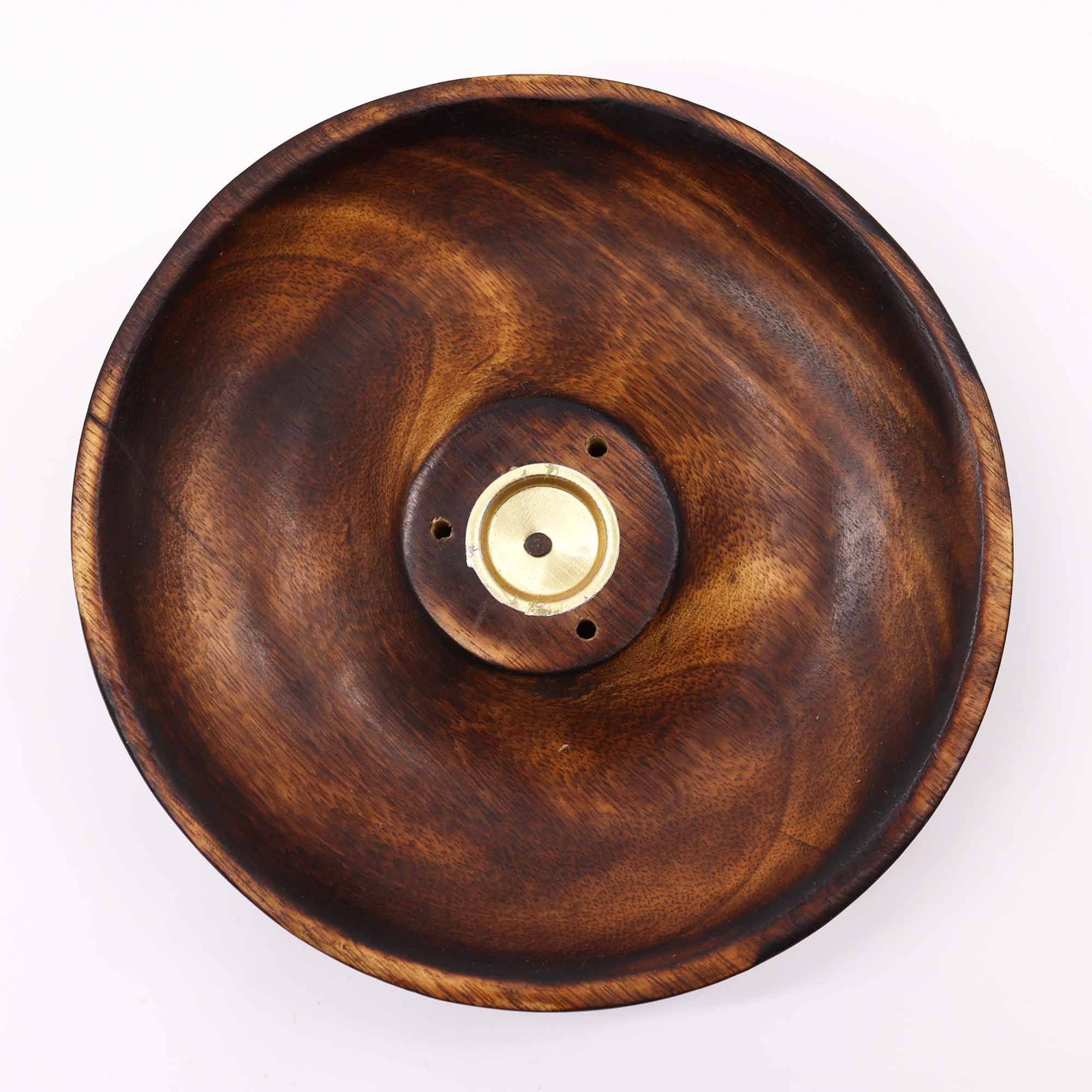 Plain Wooden Incense Stick And Cone Burner Disc