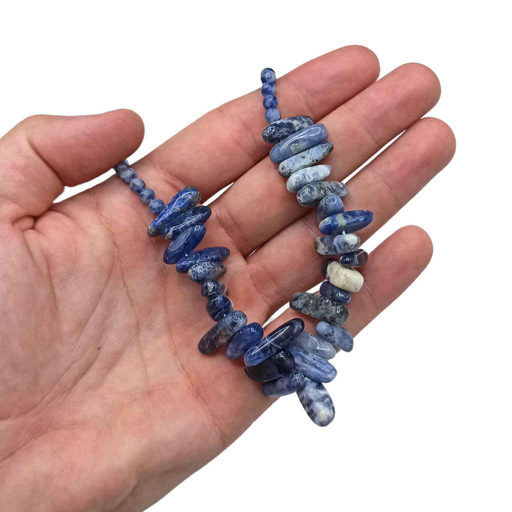 Sodalite Longstone Gemstone Necklace