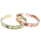 Copper Inspiration Bracelet - Sun, Moon and Stars